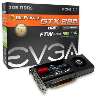 Игровое железо -  EVGA выпускает двухгигабайтную версию GeForce GTX 285 с фабричным разгоном